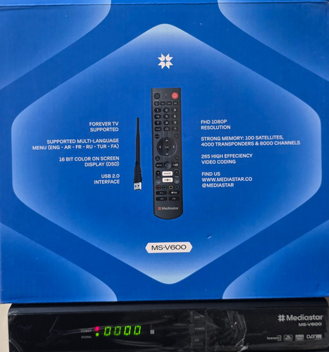 گیرنده دیجیتال مدیا استار مدل V600 کیفیت H265