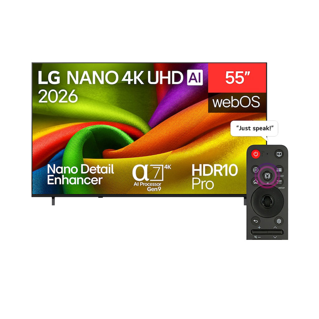 تلویزیون LG 2026 اصل ساخت کشور مصر مدل 55NU84۰B