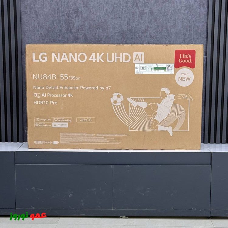 تلویزیون LG 2026 اصل ساخت کشور مصر مدل 55NU84۰B