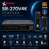 استارست 4k مدل SR270 دو کنترله ۱۰بیت با قابلیت نت 5G